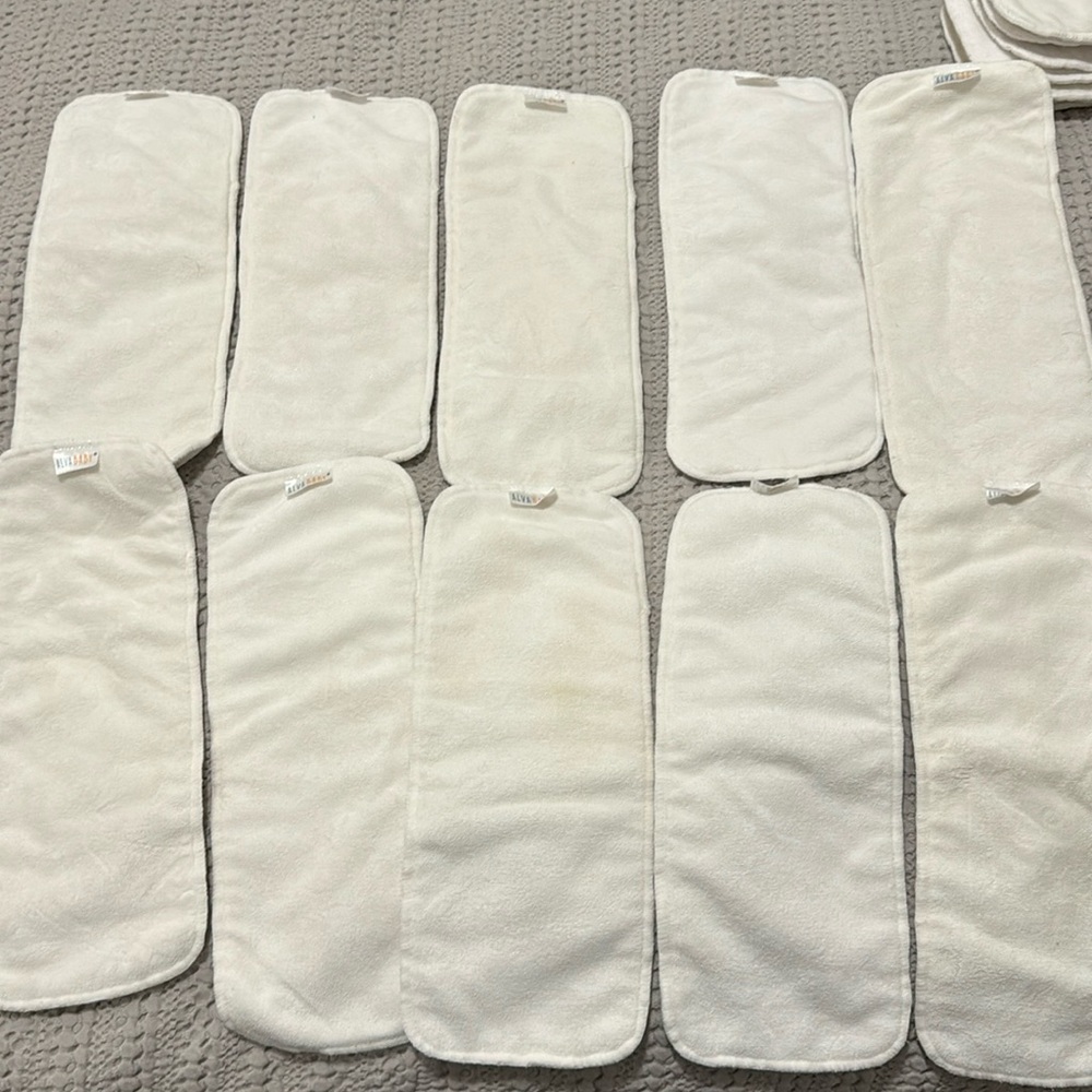 Alva baby cloth diaper bamboo inserts